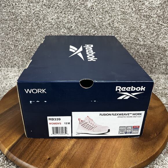 Reebok Fusion Flexweave Womens Size 12M Pink Composite Toe Safety Work Shoes - Picture 12 of 12